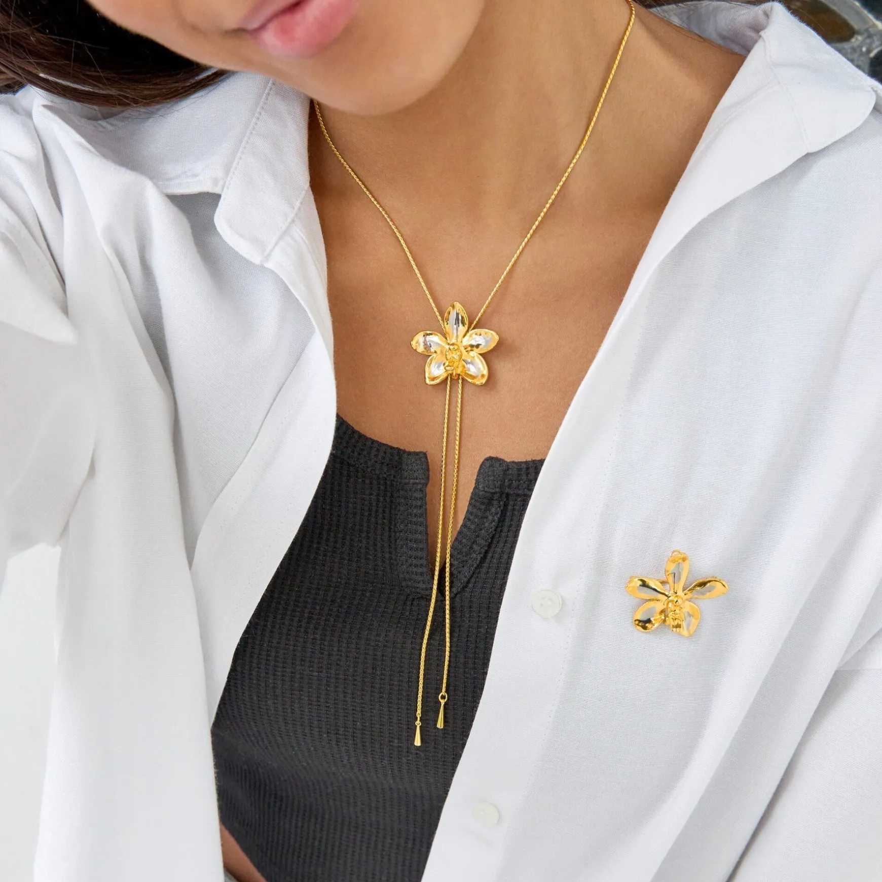 Aeridovanda Vieng Ping Orchid Brooch/Pendant (PG)