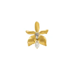 Aranthera Orchid Pearl Brooch