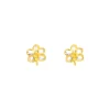 Ascocenda Sagarik Gold Orchid Earrings (PG)