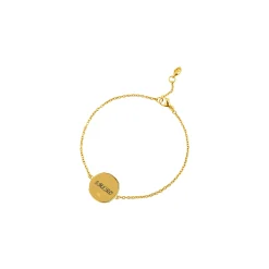 Athena Pendant Bracelet in Gold with White Topaz