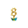 Auspicious Money Tree with Bronze Liu Li Base