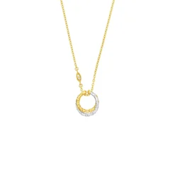 Bamboo Twist Necklace with White Sapphires