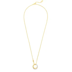 Bamboo Twist Necklace with White Sapphires