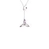 Dazzle With Orchids Necklace - Lycaste Inspired Orchid with Amethyst (Feb)