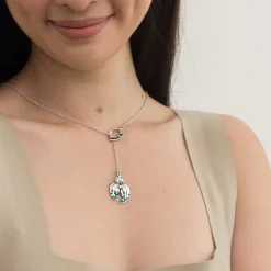 Dazzle With Orchids Necklace - Masdevallia Inspired Orchid with Emerald (May)