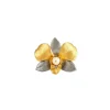 Dendrobium Eleanor Chan Orchid Pearl Brooch