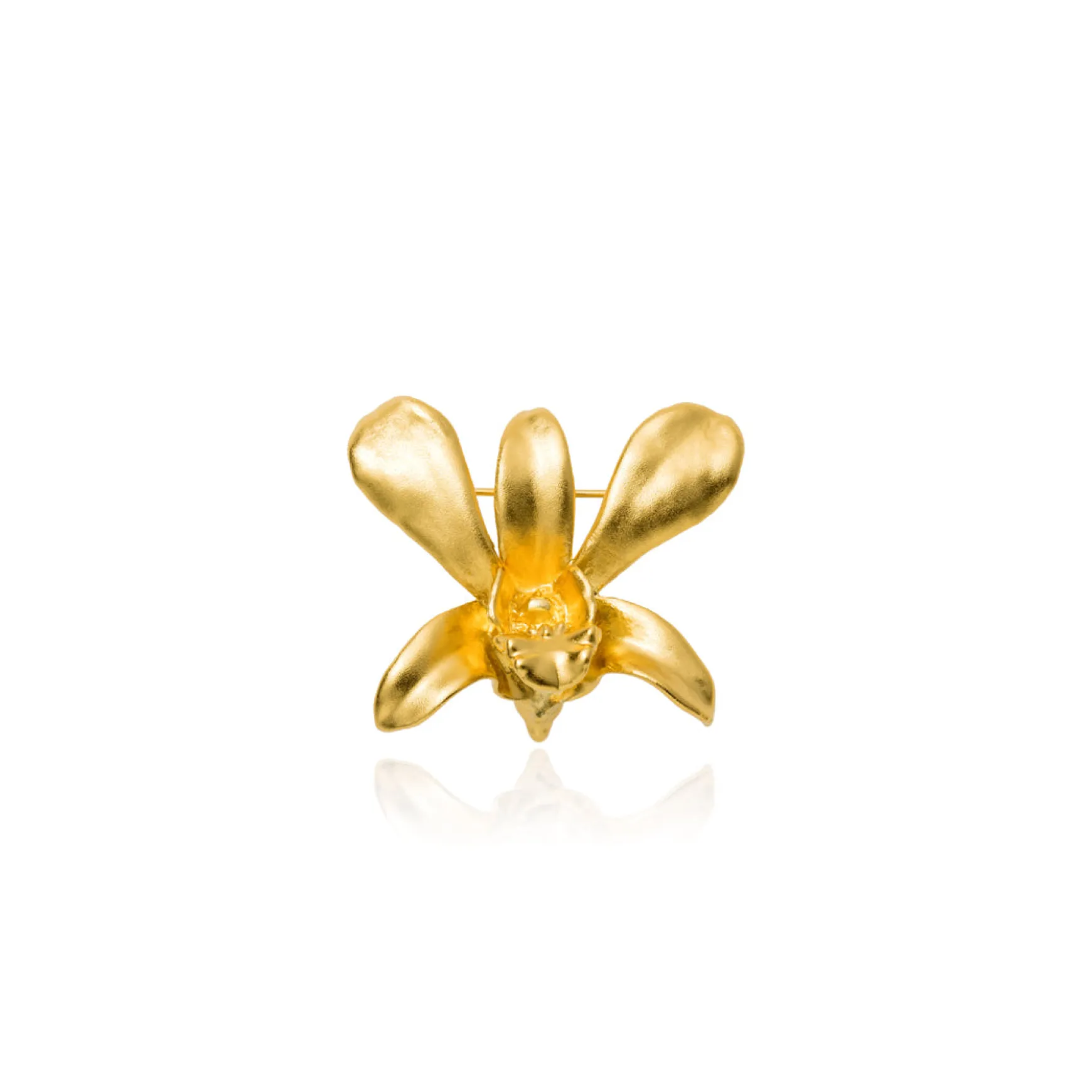 Dendrobium Li Min Eng Orchid Brooch/Pendant (G)