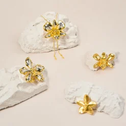 Dendrobium Li Min Eng Orchid Brooch/Pendant (G)