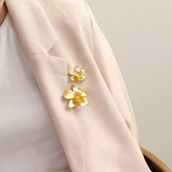 Dendrobium Thong Chai Orchid Brooch/Pendant (PG)
