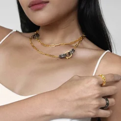 Entwined Rattan Necklace