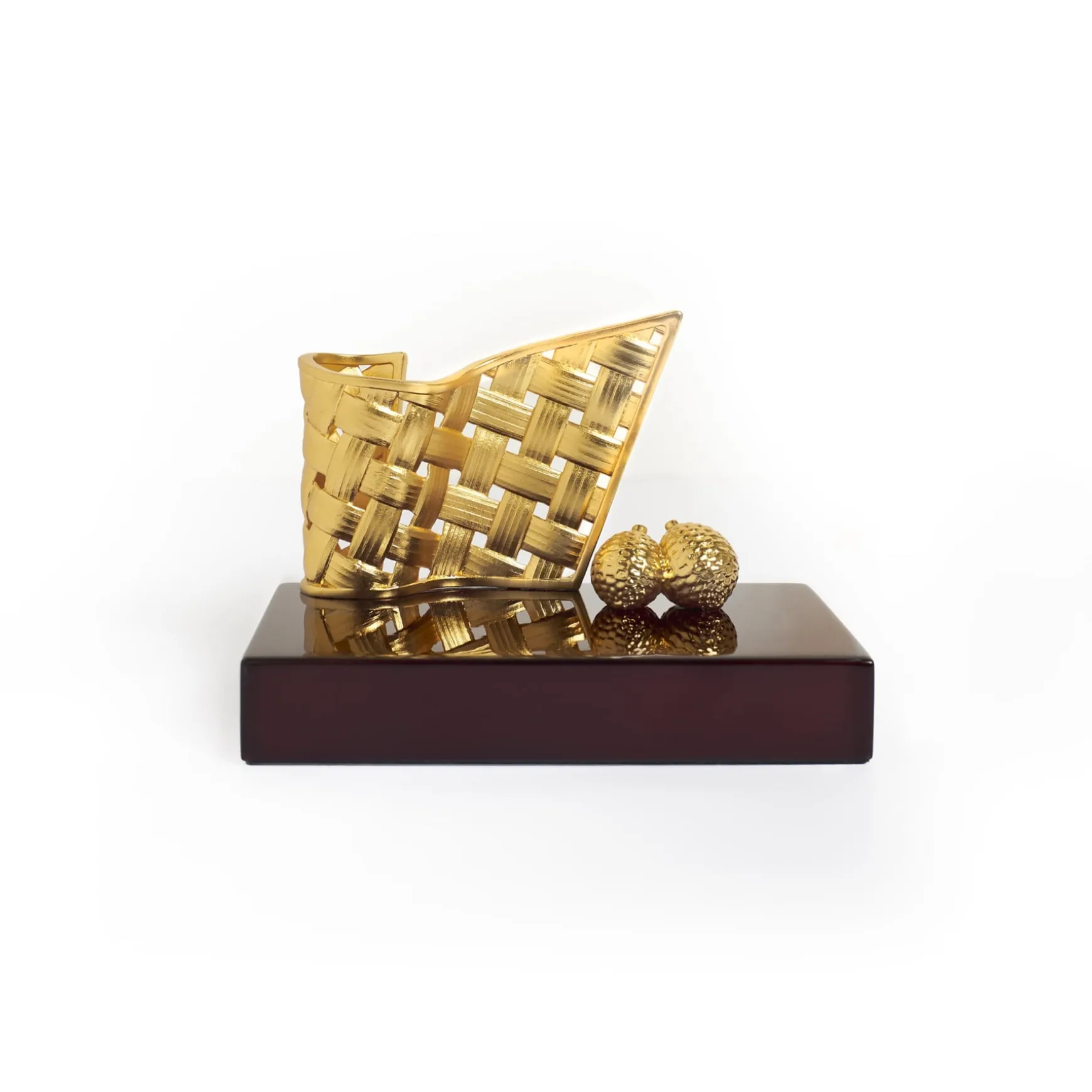 Entwined Rattan Pen and Name Card Holder