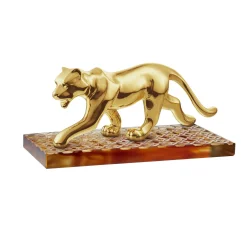 Golden Panther on Amber Liu Li