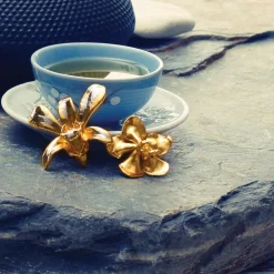 Kagawara Firebird Orchid Brooch/Pendant (G)