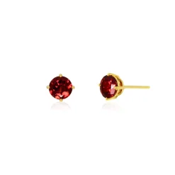Majestic Vanda Earrings with Red Garnet
