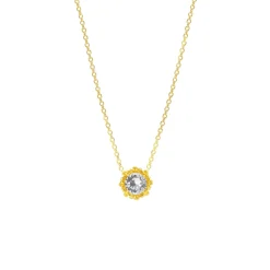 Majestic Vanda Necklace with White Topaz