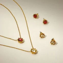 Majestic Vanda Necklace with White Topaz