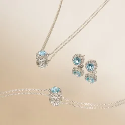 Midori Earrings With Sky Blue Topaz (RH)