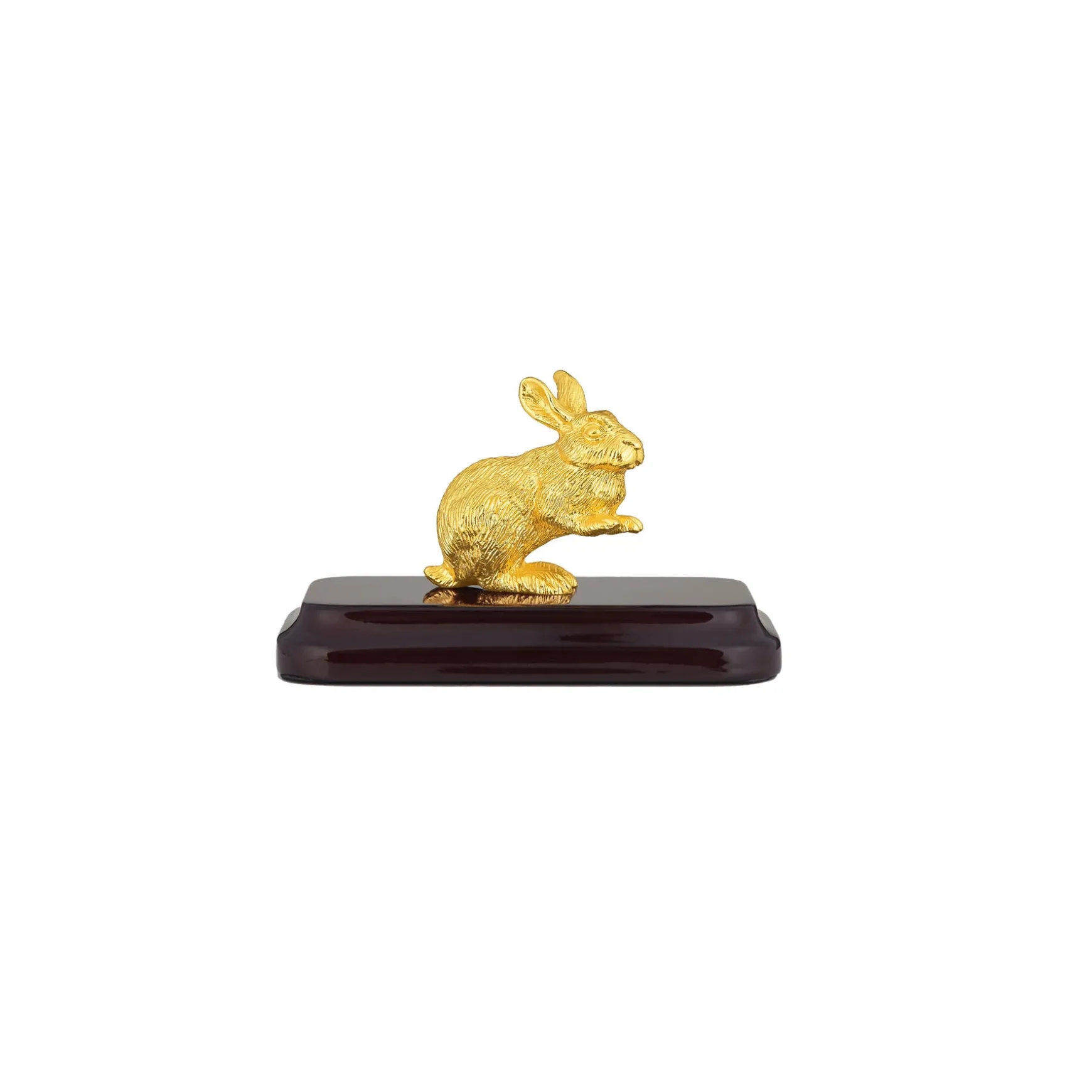 Mini Orientals Rabbit on Wood Base