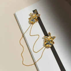 1974 Oncidium Chain Brooch