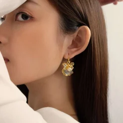 Oncidium Coco Drop Earrings (PG)