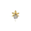 Oncidium Wildcat Green Valley Orchid Pearl Brooch