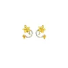 Orchid Spiral Earrings