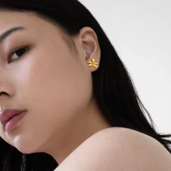 Orchid Spiral Earrings