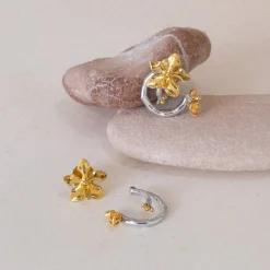 Orchid Spiral Earrings