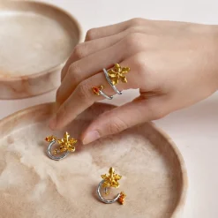 Orchid Spiral Ring