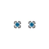 Peranakan Kebaya Earrings (BRH) with London Blue Topaz