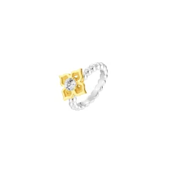 Peranakan Moments Beadwork Ring with White Topaz