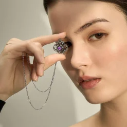Peranakan Moments Darling Necklace with Amethyst