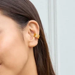 Peranakan Orchid Ear Cuff (G)