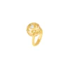 Peranakan Spheres Large Ring with White Topaz (G)