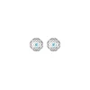 Peranakan Spheres Pierced Earrings with Blue Topaz (RH)