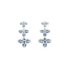 Rare Orchid Earrings with Blue Sapphire