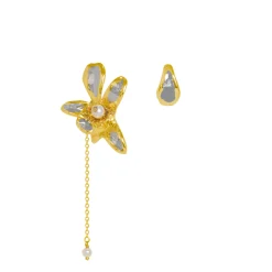 Re-Bloom Audacious Pearl Drop Earrings