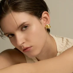 Re-Bloom Bejewelled Sapphire Earrings