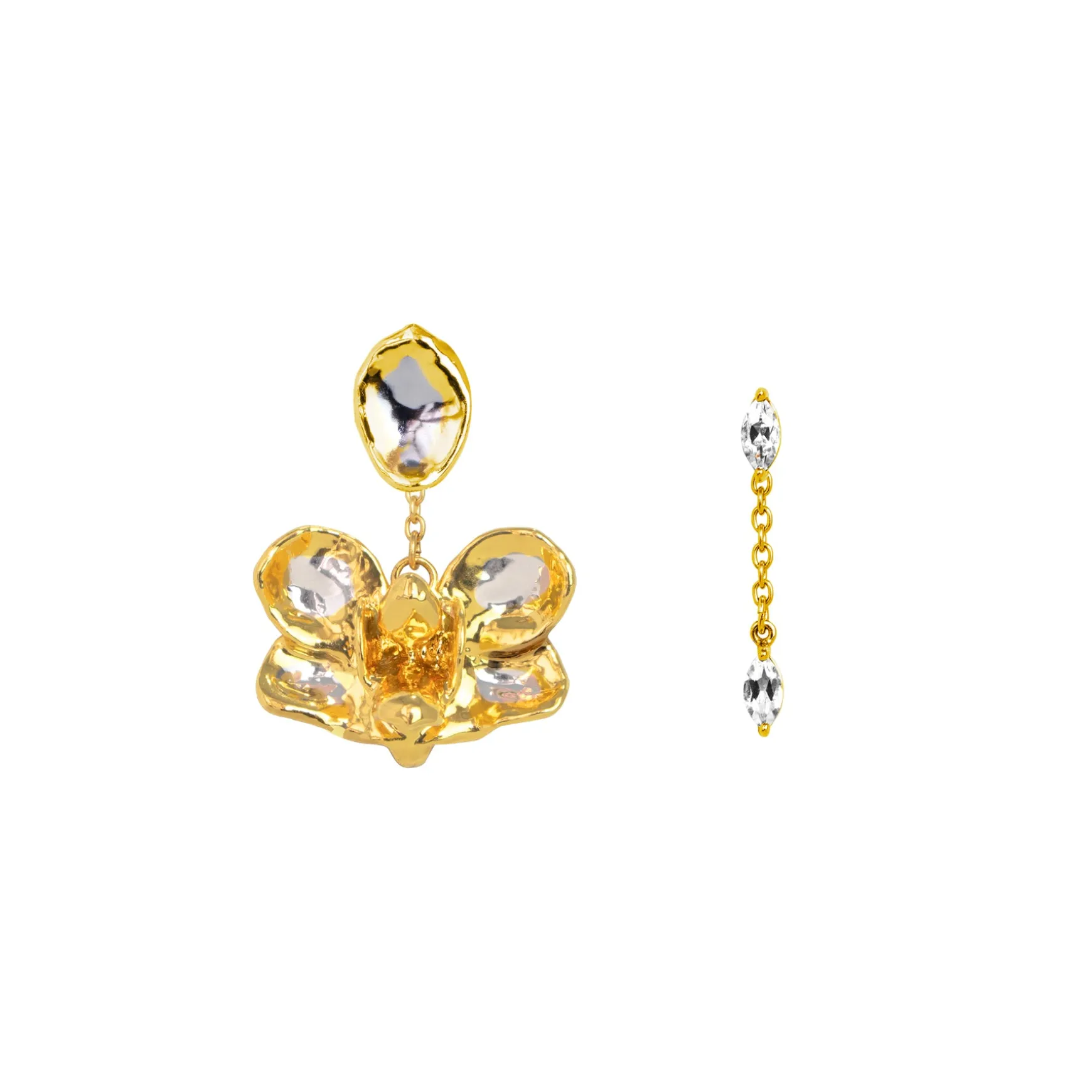 Re-Bloom Dangling Topaz Earrings