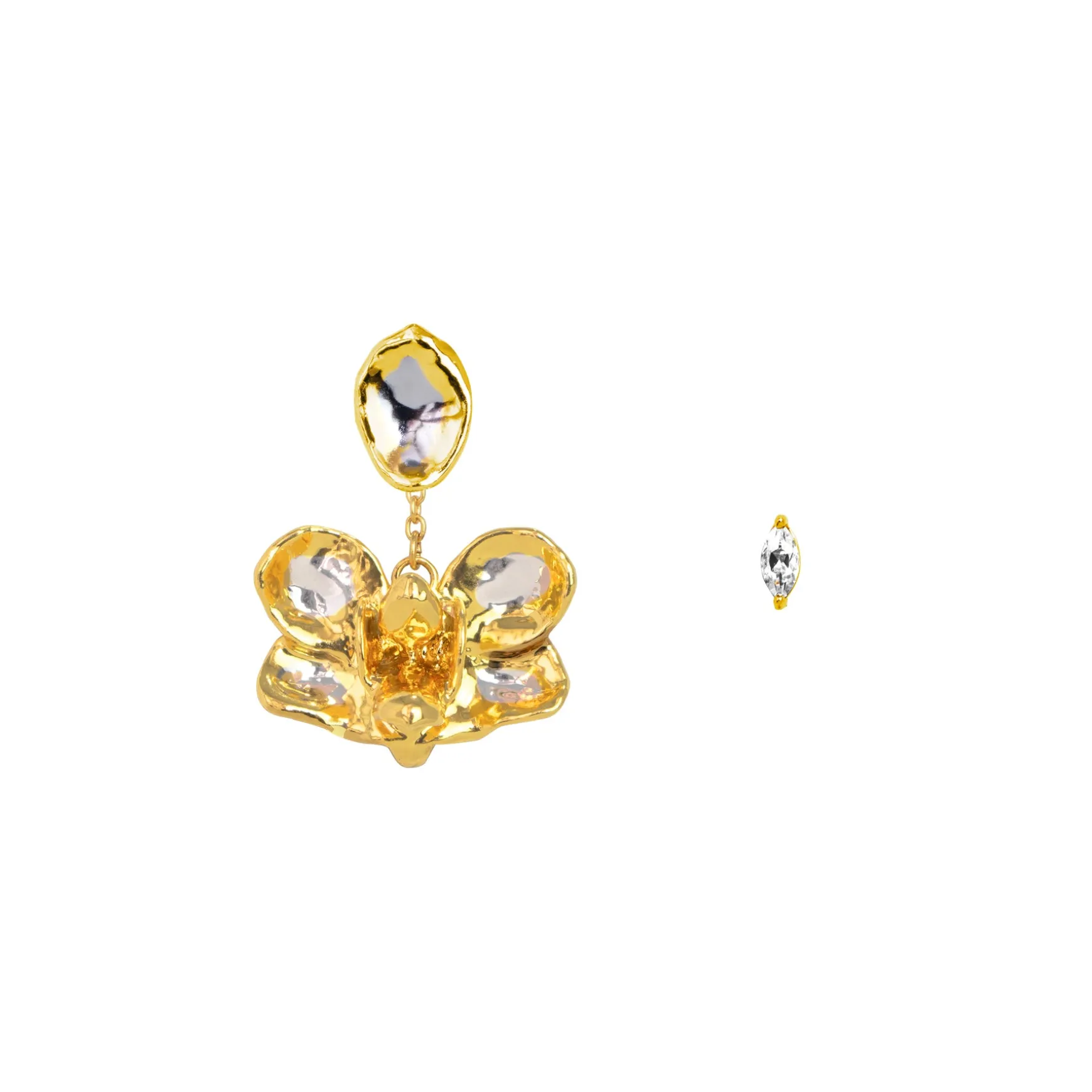 Re-Bloom Dangling Topaz Earrings