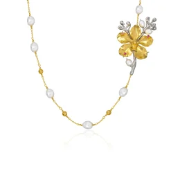 Re-Bloom Rosy Sapphire Necklace