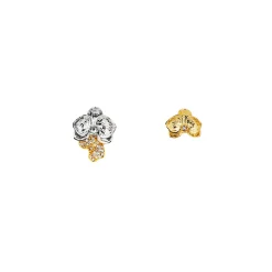 RISIS Phalaenopsis Moments Earrings In Gold and Rhodium with White Topaz