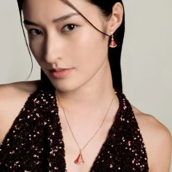 Sweet Nyonya Earrings in Gold with White Topaz