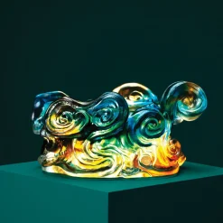 The Imperial Dragon on Blue Liu Li