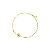 Timeless Nyonya Bracelet in Gold with Pink Sapphires