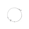 Timeless Nyonya Bracelet in Rhodium with Blue Sapphires
