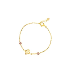 Timeless Peranakan Bracelet With Pink Tourmaline