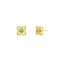 Timeless Peranakan Earrings With Peridot