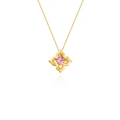 Timeless Peranakan Necklace With Pink Tourmaline