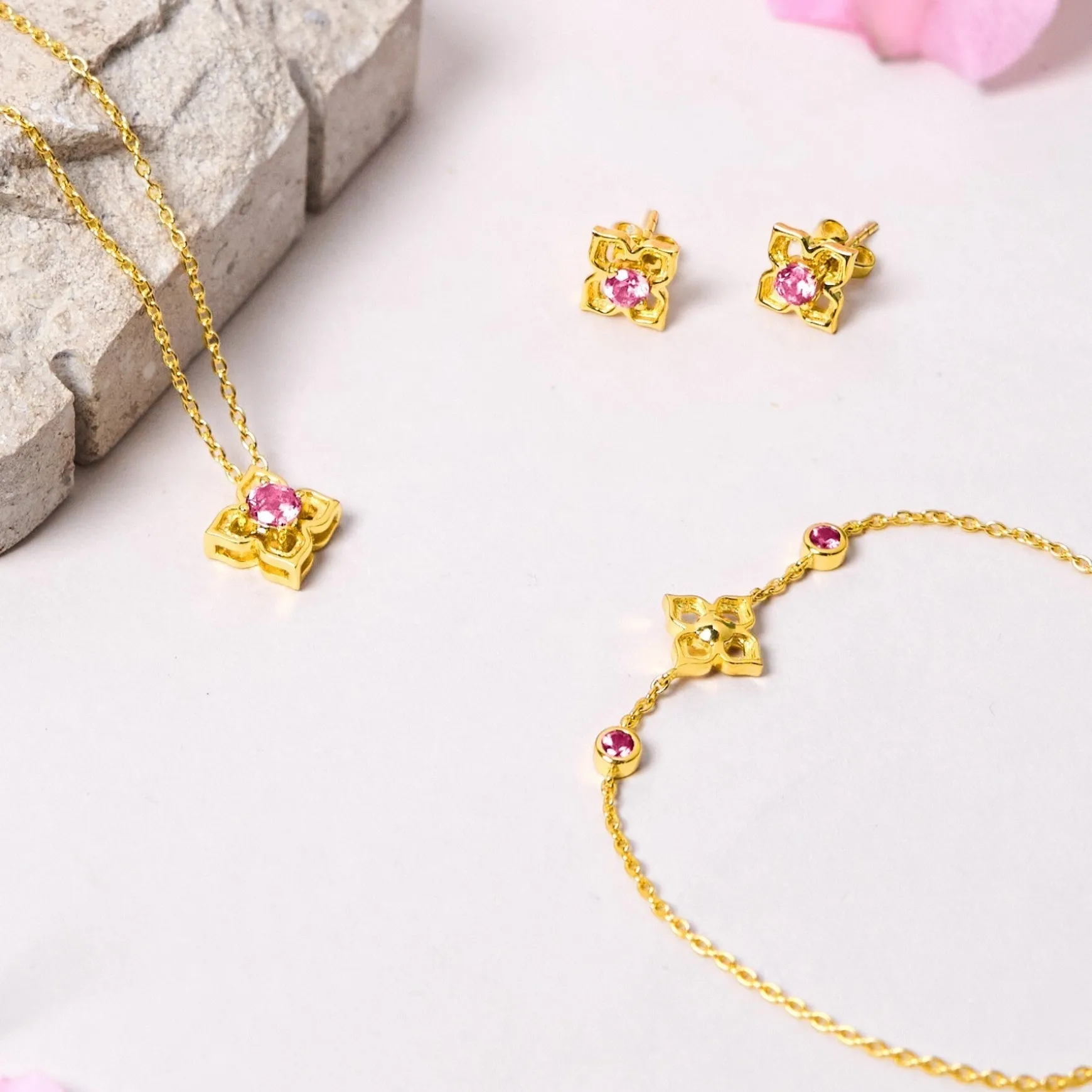 Timeless Peranakan Necklace With Pink Tourmaline